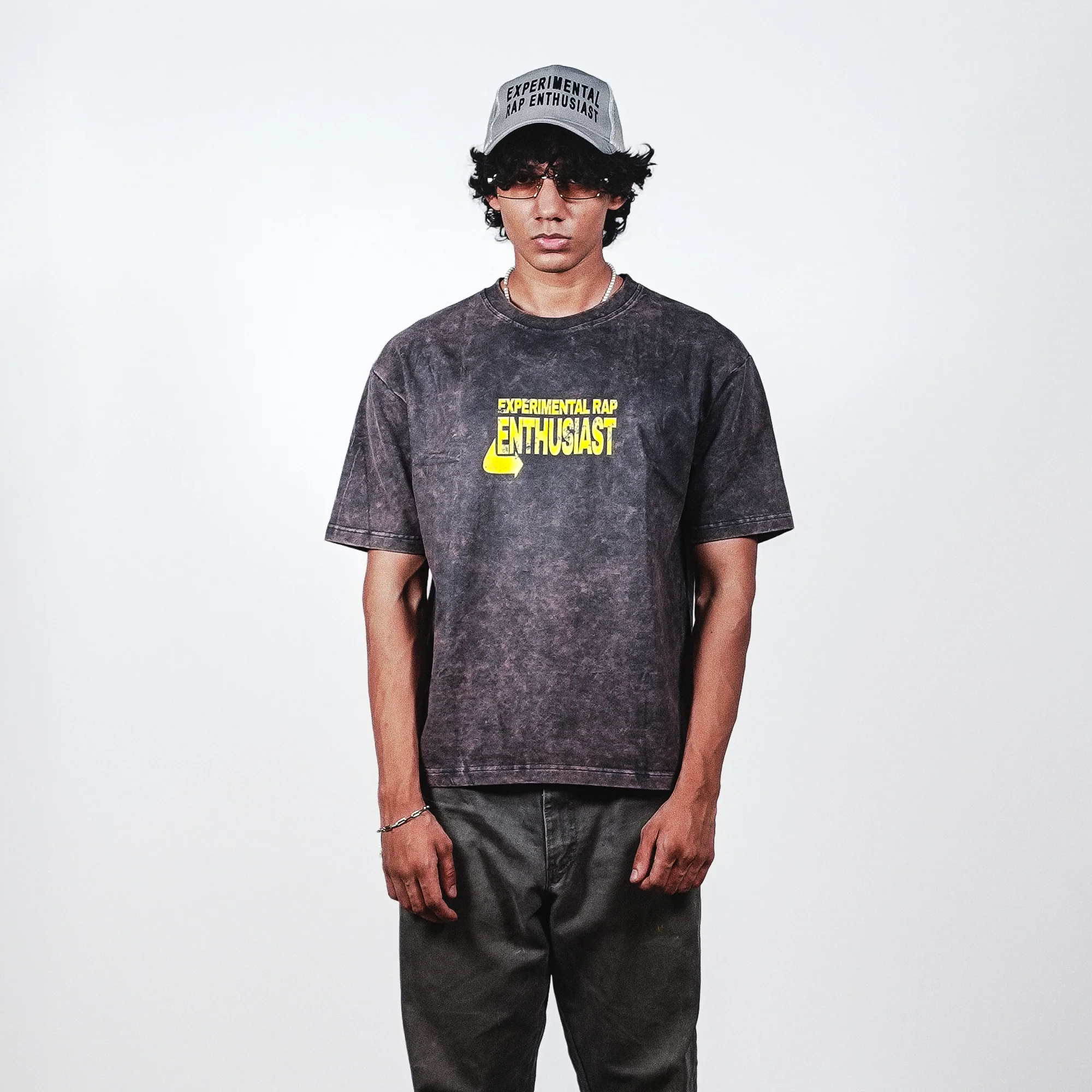 experimental rap washed oversized tee - Image 3